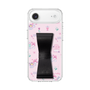 スリムプロテクションケース - STAND & RING RIBBON Black［ マイメロディ - リボン - カフェ ］