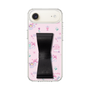 スリムプロテクションケース - STAND & RING RIBBON Black［ マイメロディ - リボン - カフェ ］