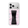 スリムプロテクションケース - STAND & RING RIBBON Black［ マイメロディ - リボン - カフェ ］