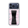 スリムプロテクションケース - STAND & RING RIBBON Black［ マイメロディ - リボン - カフェ ］
