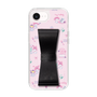 スリムプロテクションケース - STAND & RING RIBBON Black［ マイメロディ - リボン - カフェ ］
