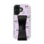 スリムプロテクションケース - STAND & RING RIBBON Black［ クロミ - リボン - スタイリッシュ ］
