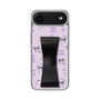 スリムプロテクションケース - STAND & RING RIBBON Black［ クロミ - リボン - スタイリッシュ ］