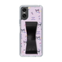 スリムプロテクションケース - STAND & RING RIBBON Black［ クロミ - リボン - スタイリッシュ ］