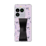 スリムプロテクションケース - STAND & RING RIBBON Black［ クロミ - リボン - スタイリッシュ ］
