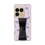 スリムプロテクションケース - STAND & RING RIBBON Black［ クロミ - リボン - スタイリッシュ ］