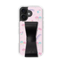 スリムプロテクションケース - STAND & RING RIBBON Black［ リトルツインスターズ - リボン - お出かけ ］