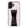スリムプロテクションケース - STAND & RING RIBBON Black［ リトルツインスターズ - リボン - お出かけ ］