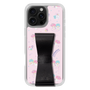 スリムプロテクションケース - STAND & RING RIBBON Black［ リトルツインスターズ - リボン - お出かけ ］
