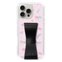 スリムプロテクションケース - STAND & RING RIBBON Black［ リトルツインスターズ - リボン - お出かけ ］