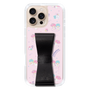 スリムプロテクションケース - STAND & RING RIBBON Black［ リトルツインスターズ - リボン - お出かけ ］