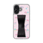 スリムプロテクションケース - STAND & RING RIBBON Black［ リトルツインスターズ - リボン - お出かけ ］