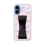 スリムプロテクションケース - STAND & RING RIBBON Black［ リトルツインスターズ - リボン - お出かけ ］
