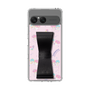 スリムプロテクションケース - STAND & RING RIBBON Black［ リトルツインスターズ - リボン - お出かけ ］