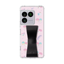 スリムプロテクションケース - STAND & RING RIBBON Black［ リトルツインスターズ - リボン - お出かけ ］