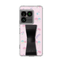 スリムプロテクションケース - STAND & RING RIBBON Black［ リトルツインスターズ - リボン - お出かけ ］