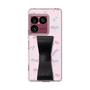 スリムプロテクションケース - STAND & RING RIBBON Black［ リトルツインスターズ - リボン - お出かけ ］