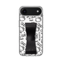 スリムプロテクションケース - STAND & RING RIBBON Black［ ハローキティ - リボン - モノトーン ］