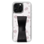 スリムプロテクションケース - STAND & RING RIBBON Black［ マイメロディ - リボン - ライン ］