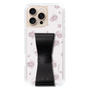 スリムプロテクションケース - STAND & RING RIBBON Black［ マイメロディ - リボン - ライン ］