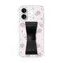 スリムプロテクションケース - STAND & RING RIBBON Black［ マイメロディ - リボン - ライン ］