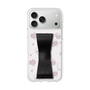 スリムプロテクションケース - STAND & RING RIBBON Black［ マイメロディ - リボン - ライン ］