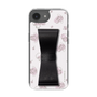 スリムプロテクションケース - STAND & RING RIBBON Black［ マイメロディ - リボン - ライン ］