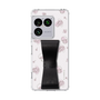 スリムプロテクションケース - STAND & RING RIBBON Black［ マイメロディ - リボン - ライン ］