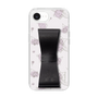 スリムプロテクションケース - STAND & RING RIBBON Black［ クロミ - リボン - ライン ］