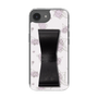 スリムプロテクションケース - STAND & RING RIBBON Black［ クロミ - リボン - ライン ］