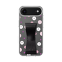 スリムプロテクションケース - STAND & RING RIBBON Black［ シナぷしゅ - みずたま ］