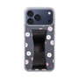 スリムプロテクションケース - STAND & RING RIBBON Black［ シナぷしゅ - みずたま ］