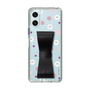 スリムプロテクションケース - STAND & RING RIBBON Black［ シナぷしゅ - みずたま ］