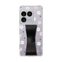 スリムプロテクションケース - STAND & RING RIBBON Black［ シナぷしゅ - みずたま ］
