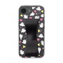 スリムプロテクションケース - STAND & RING RIBBON Black［ シナぷしゅ - もよう ］