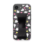 スリムプロテクションケース - STAND & RING RIBBON Black［ シナぷしゅ - もよう ］