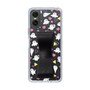 スリムプロテクションケース - STAND & RING RIBBON Black［ シナぷしゅ - もよう ］