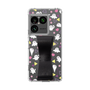 スリムプロテクションケース - STAND & RING RIBBON Black［ シナぷしゅ - もよう ］