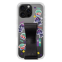 スリムプロテクションケース - STAND & RING RIBBON Black［ キャンディーカリエス - ステッカー ］