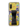 スリムプロテクションケース - STAND & RING RIBBON Black［ キャンディーカリエス - ステッカー ］