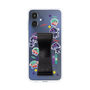スリムプロテクションケース - STAND & RING RIBBON Black［ キャンディーカリエス - ステッカー ］
