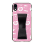 スリムプロテクションケース - STAND & RING RIBBON Black［ エスターバニー - Pattern ］