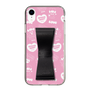 スリムプロテクションケース - STAND & RING RIBBON Black［ エスターバニー - Pattern ］