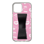スリムプロテクションケース - STAND & RING RIBBON Black［ エスターバニー - Pattern ］