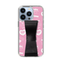 スリムプロテクションケース - STAND & RING RIBBON Black［ エスターバニー - Pattern ］