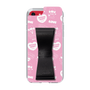 スリムプロテクションケース - STAND & RING RIBBON Black［ エスターバニー - Pattern ］