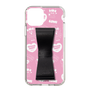 スリムプロテクションケース - STAND & RING RIBBON Black［ エスターバニー - Pattern ］