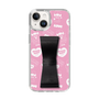 スリムプロテクションケース - STAND & RING RIBBON Black［ エスターバニー - Pattern ］