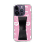 スリムプロテクションケース - STAND & RING RIBBON Black［ エスターバニー - Pattern ］