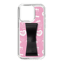 スリムプロテクションケース - STAND & RING RIBBON Black［ エスターバニー - Pattern ］